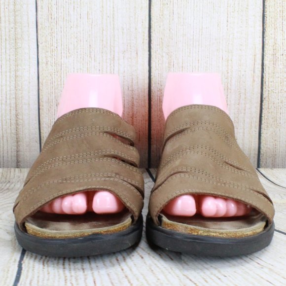 SALE! STEGMANN Cork Sole Slide Sandals Size 10 - Picture 4 of 9